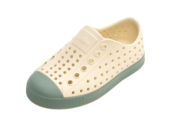 Native Jefferson Kids (Bone White/Relax Green) - CLEARANCE