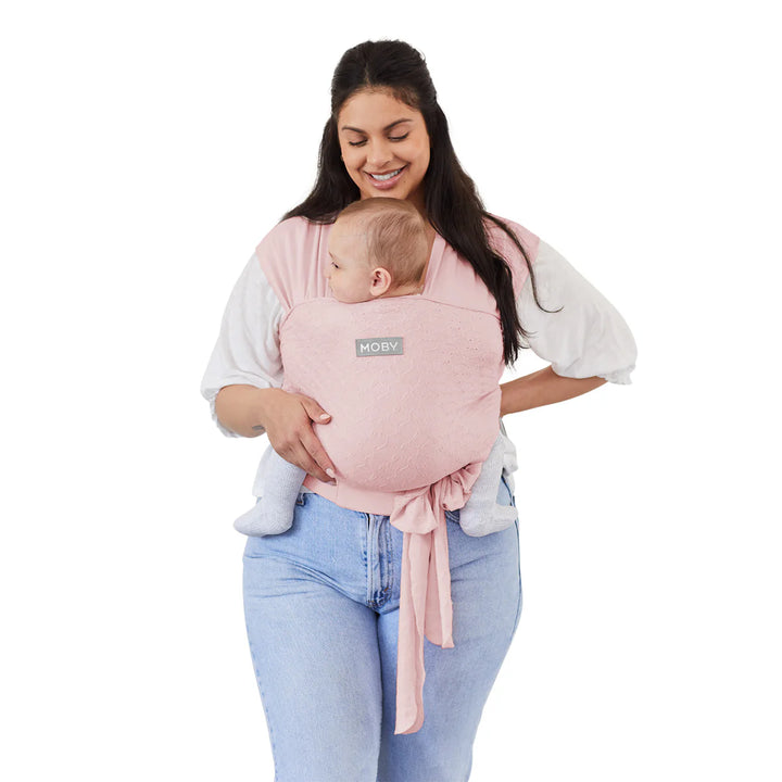 MOBY Easy-Wrap Carrier (Rose Quartz Eyelet)