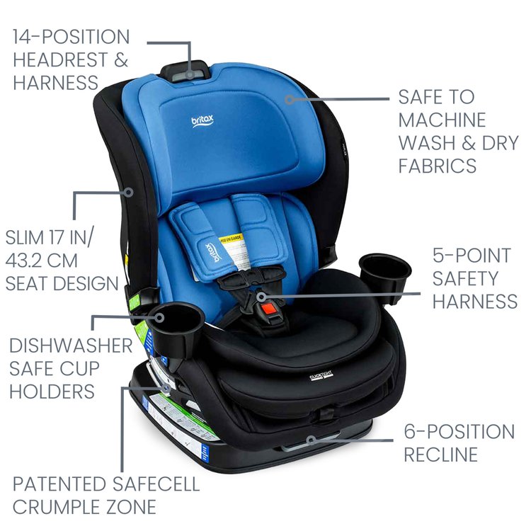 Britax Poplar™ Convertible Car Seat (Cobalt Onyx)
