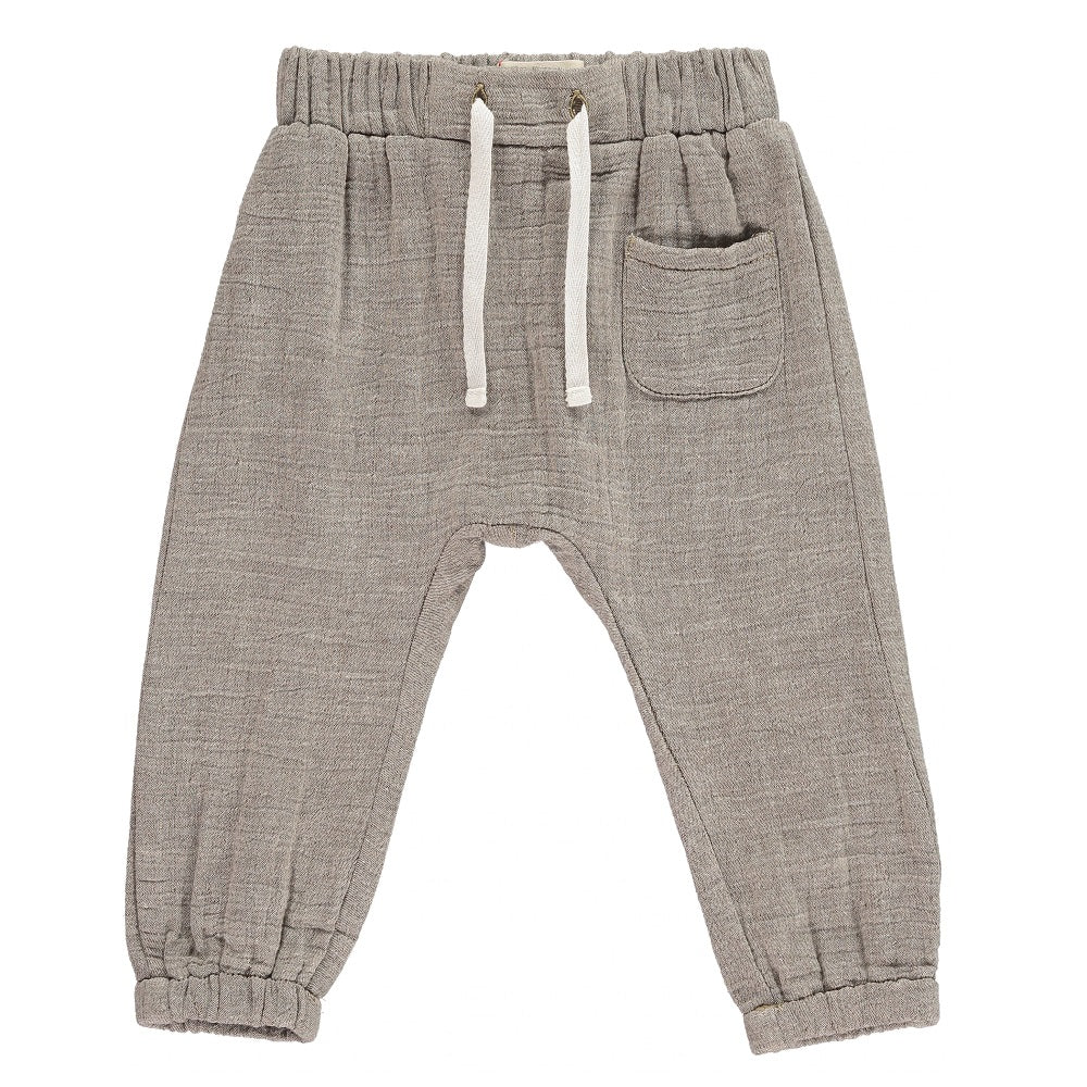 Me & Henry Bosun Gauze Pants (Beige)-Apparel-Me & Henry--babyandme.ca