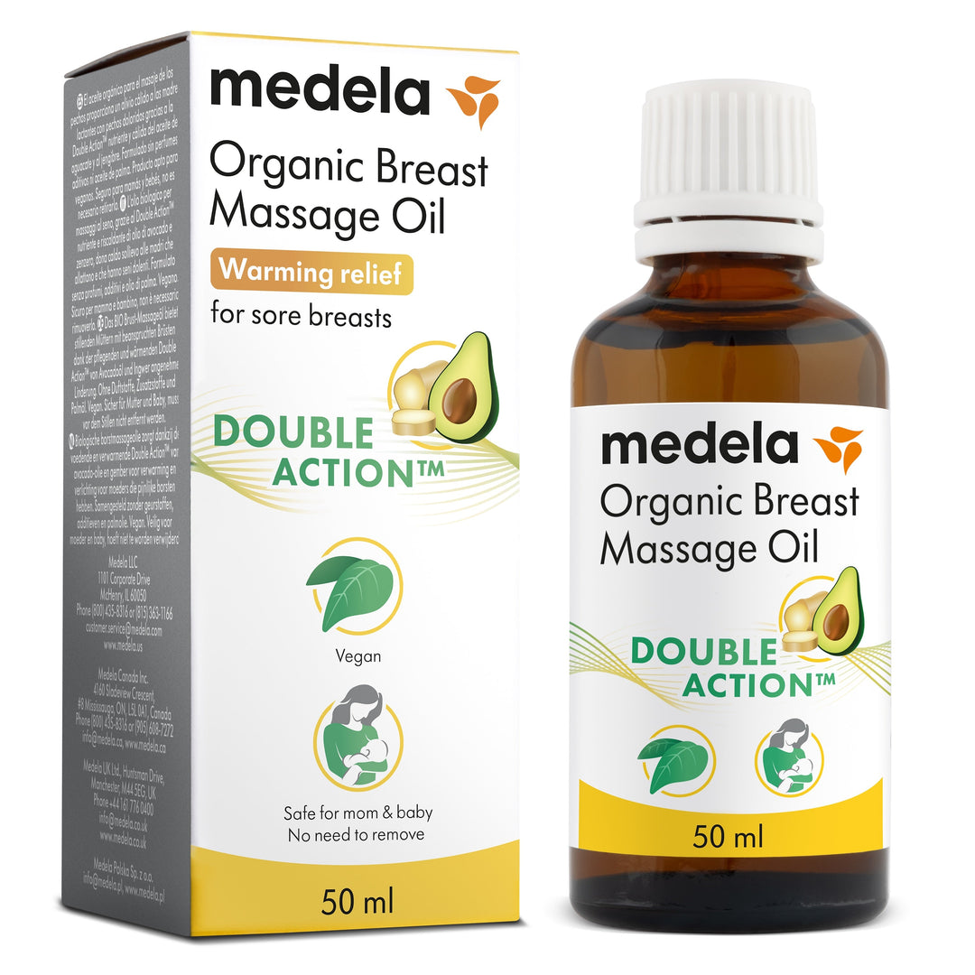 Medela Organic Breast Massage Oil (50ml)-Health-Medela-032078 50ml-babyandme.ca