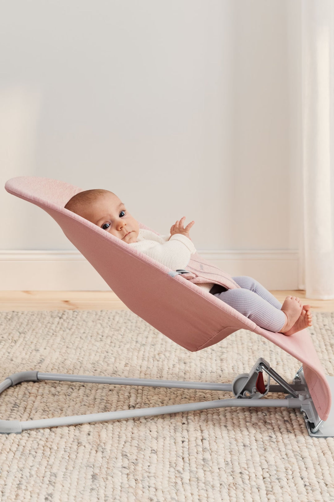 Baby Bjorn Bouncer Bliss 3D Jersey (Light Pink/Light Grey Frame)