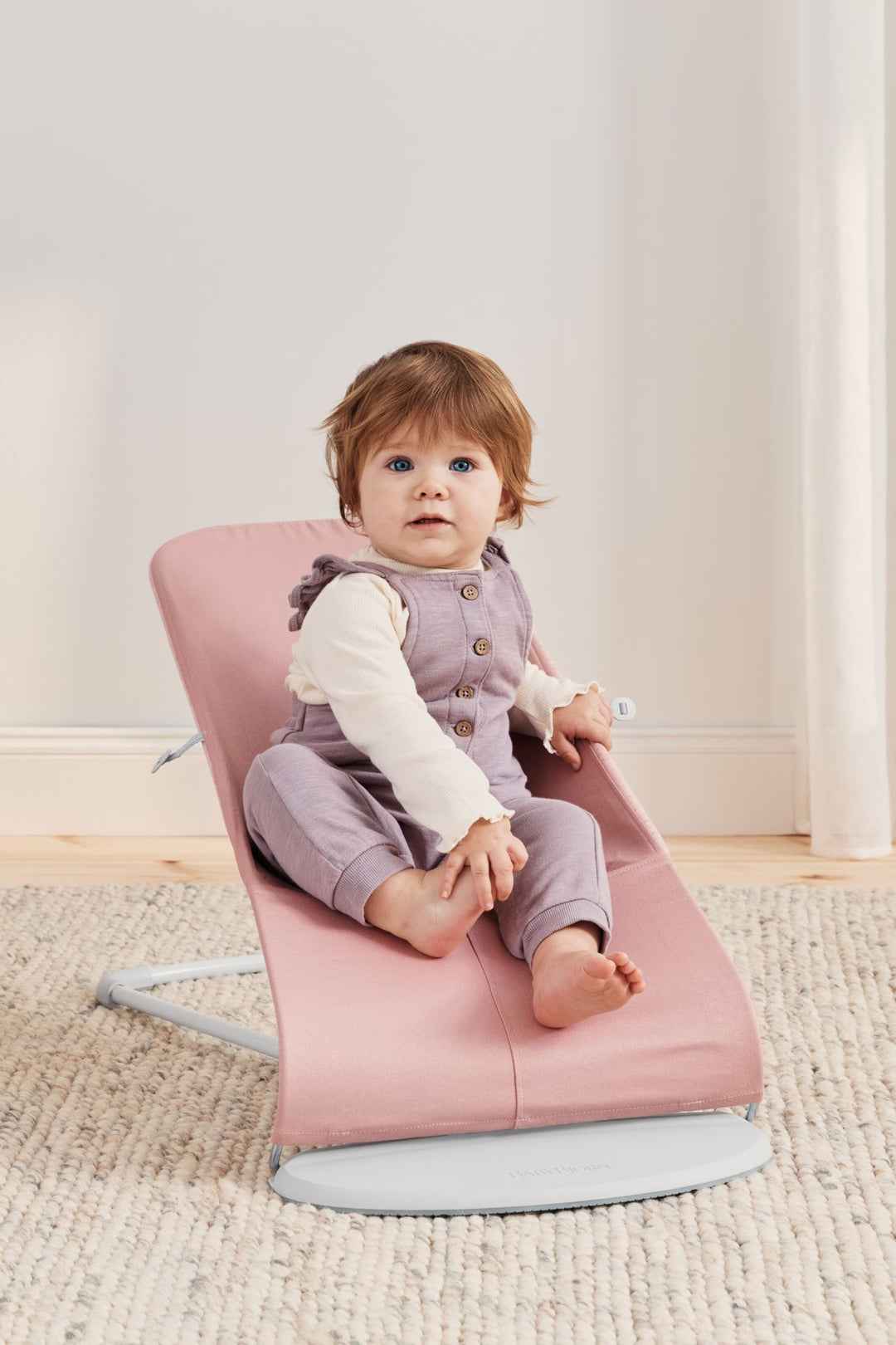 Baby Bjorn Bouncer Bliss 3D Jersey (Light Pink/Light Grey Frame)