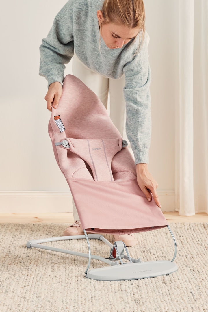 Baby Bjorn Bouncer Bliss 3D Jersey (Light Pink/Light Grey Frame)