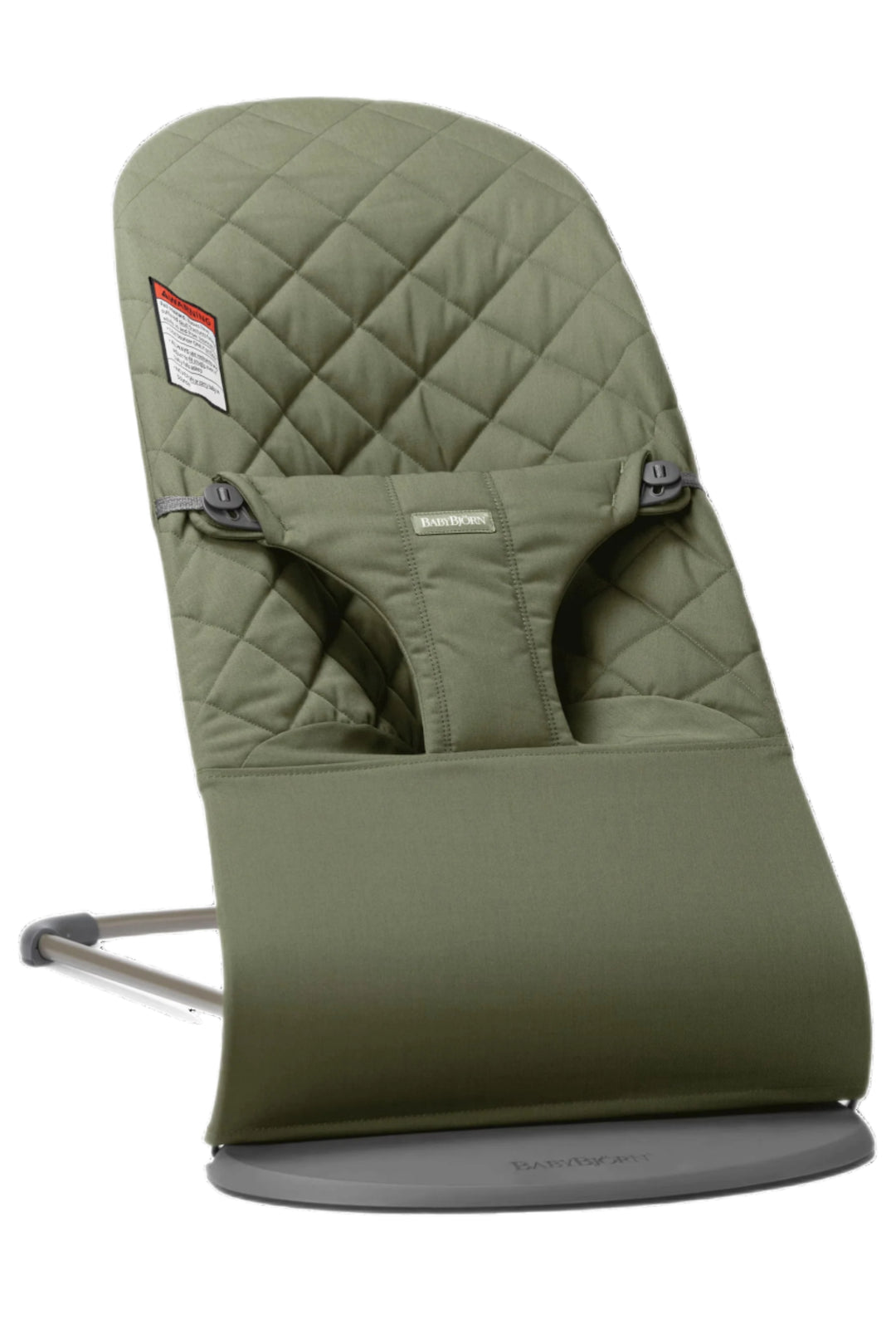 Baby Bjorn Bouncer Bliss Cotton Classic Quilt with Toy Bar (Dark Green/Googly Black & White)