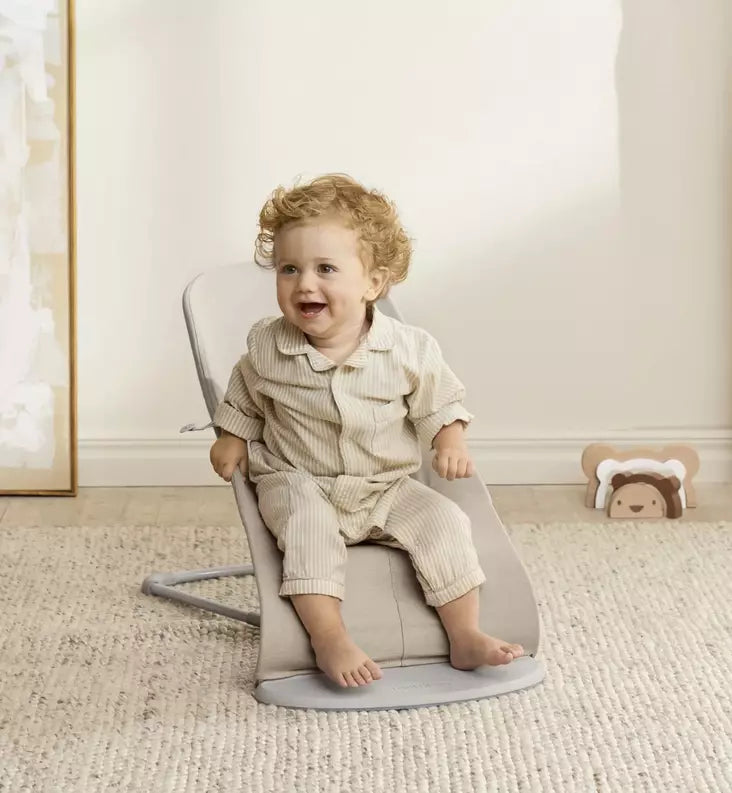 Baby Bjorn Bouncer Bliss Woven Melange (Light Beige/Light Grey Frame)