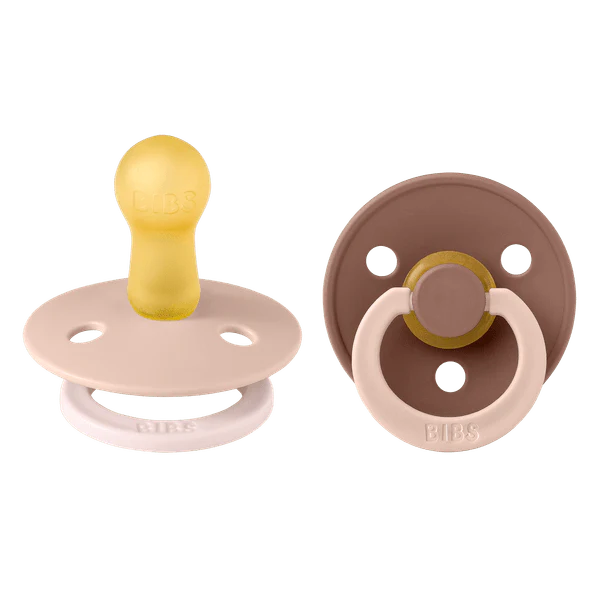 BIBS Studio Colour Latex Fusion Pacifier 2pk (Blush/Woodchuck)