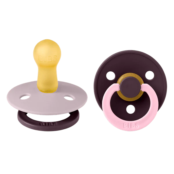 BIBS Studio Colour Latex Fusion Pacifier 2pk (Dusky Lilac/Plum)