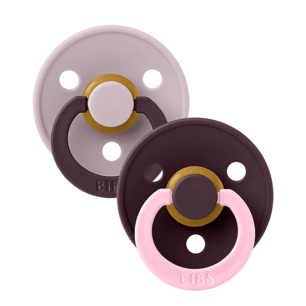 BIBS Studio Colour Latex Fusion Pacifier 2pk (Dusky Lilac/Plum)