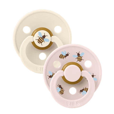 BIBS Studio Pacifier 2pk (Bumblebee/Ivory)