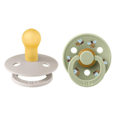 BIBS Studio Pacifier 2pk (Bumblebee/Mushroom)
