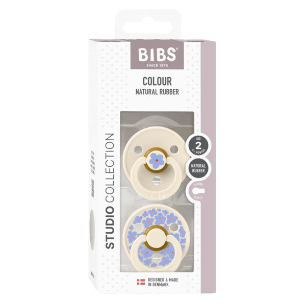 BIBS Studio Pacifier 2pk (Jasmine/Ivory)