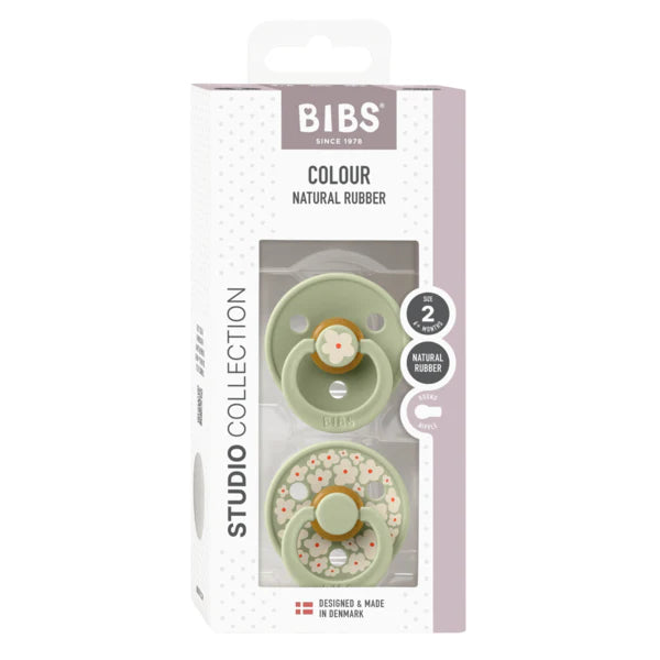 BIBS Studio Pacifier 2pk (Jasmine/Sage)