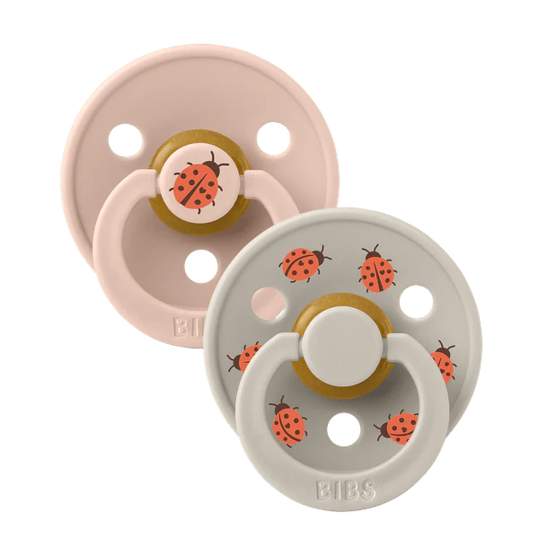 BIBS Studio Pacifier 2pk (Ladybug/Blush)
