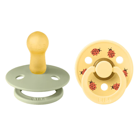 BIBS Studio Pacifier 2pk (Ladybug/Sage)