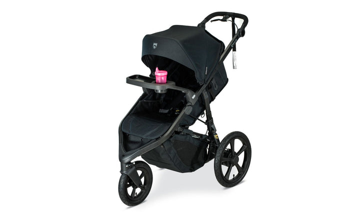 BOB Gear Wayfinder Jogging Stroller w/ Snack Tray & Adapters (Nightfall Black) - FLOOR MODEL / FINAL SALE