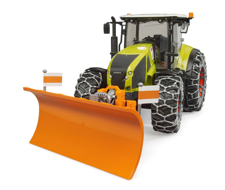 Bruder Claas Axion 950 with Snow Chains and Snow Blade (03018)