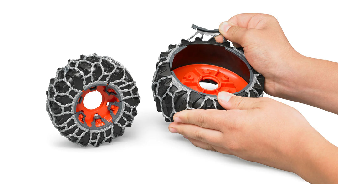 Bruder Claas Axion 950 with Snow Chains and Snow Blade (03018)