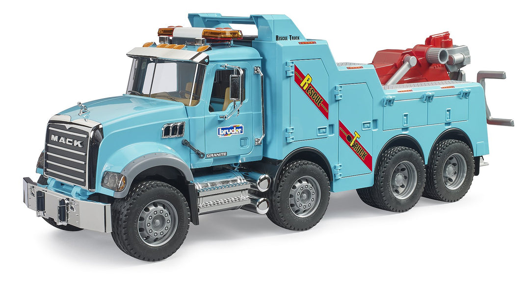 Bruder MACK Granite Recovery and Towing Truck with Light & Sound