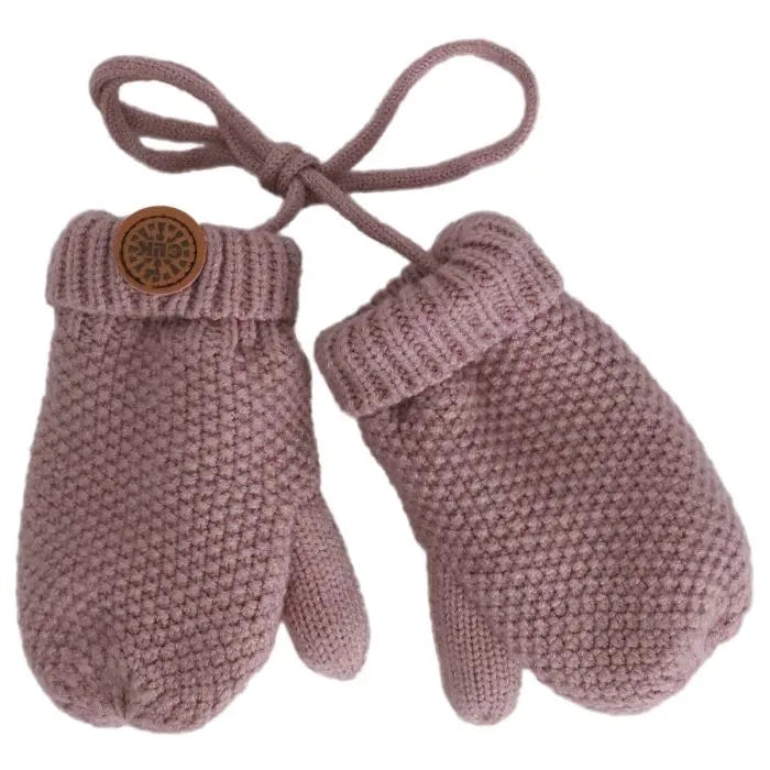 Calikids W2450 Soft Touch Knit Corded Mittens (Rose Dust)