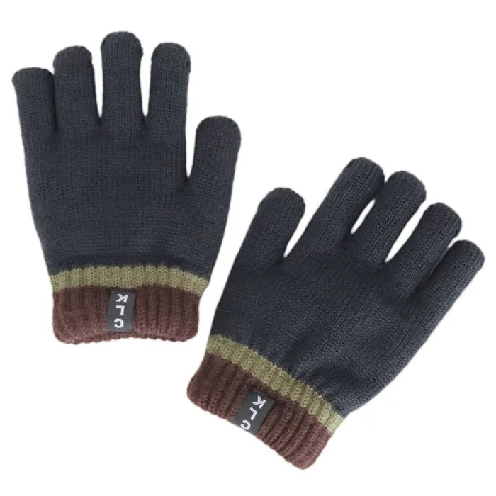 Calikids W2491 Soft Touch Knit Gloves (Black Ink)