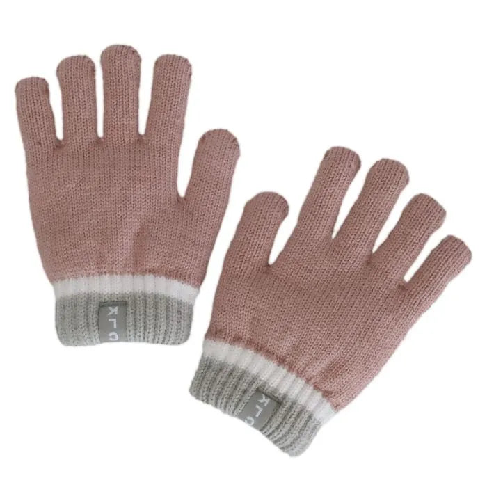 Calikids W2491 Soft Touch Knit Gloves (Misty Rose)