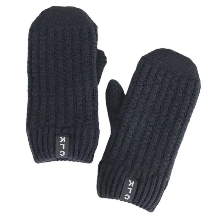 Calikids W2590 Soft Touch Knit Mittens (Black Ink)