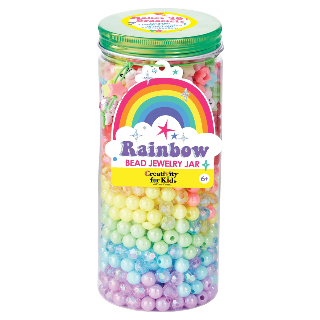 Creativity for Kids Bead Jewelry Jar (Rainbow)