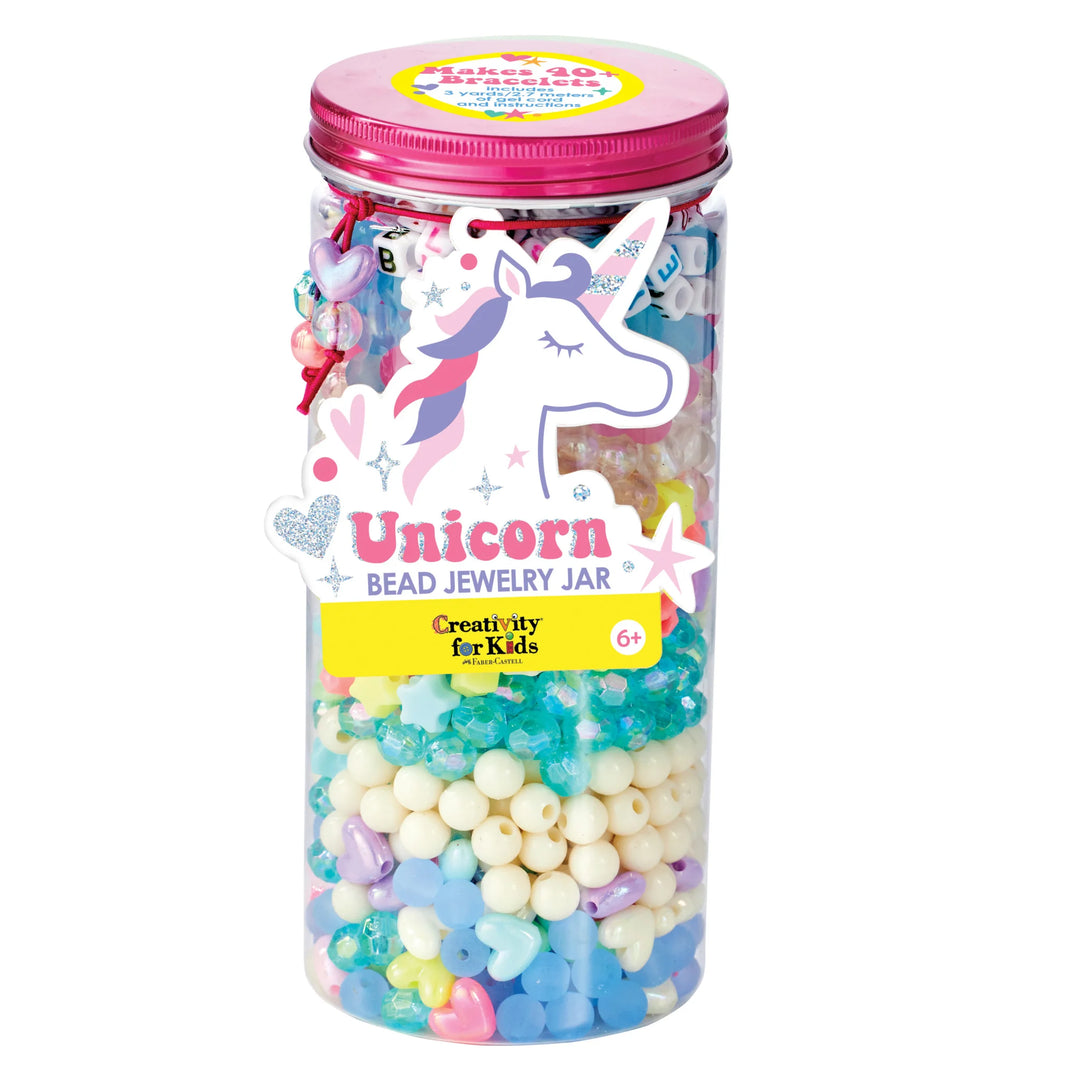 Creativity for Kids Bead Jewelry Jar (Unicorn)