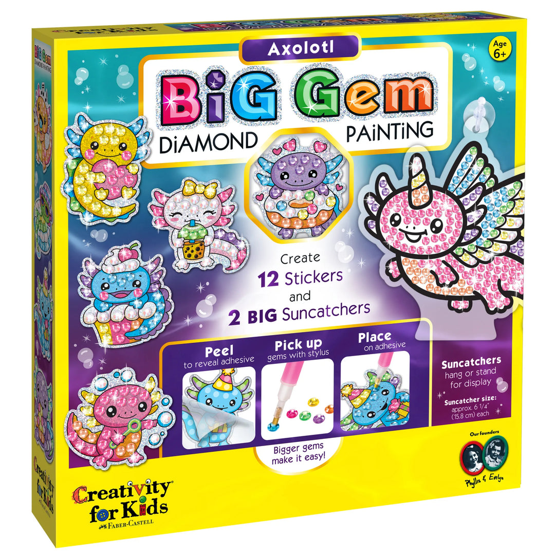 Creativity for Kids Big Gem Diamond Painting (Axolotl)