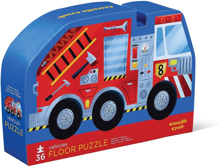 Crocodile Creek 36-Piece Floor Puzzle (Vehicles)