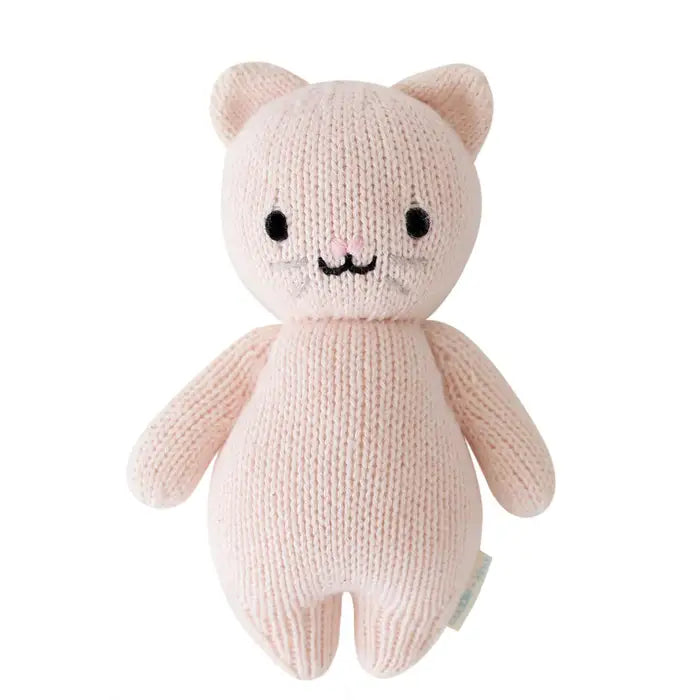 Cuddle + Kind Baby Animal Knit Doll (Blush Kitten)