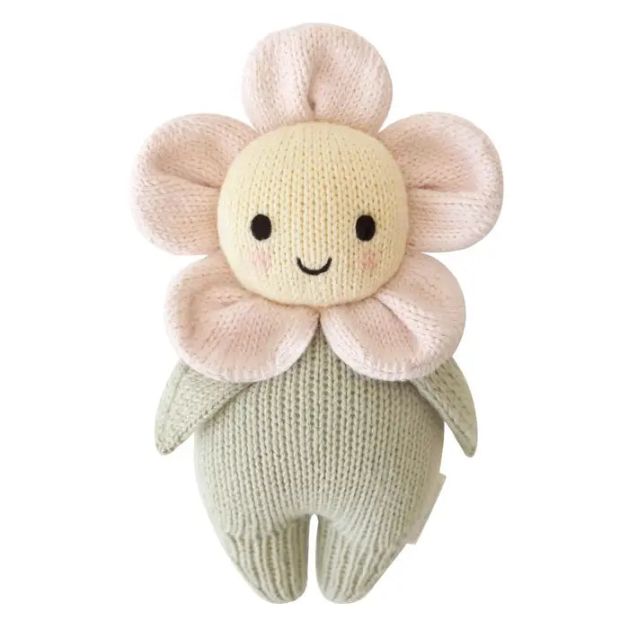 Cuddle + Kind Baby Animal Knit Doll (Blush Pink Daisy)
