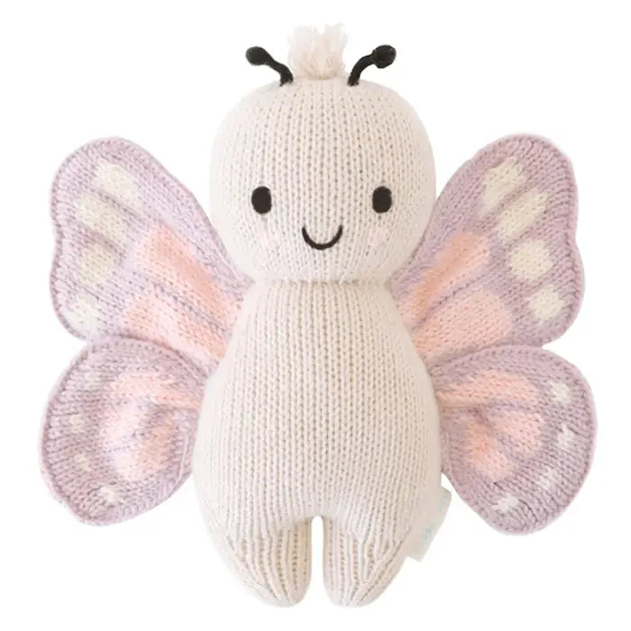Cuddle + Kind Baby Animal Knit Doll (Butterfly)