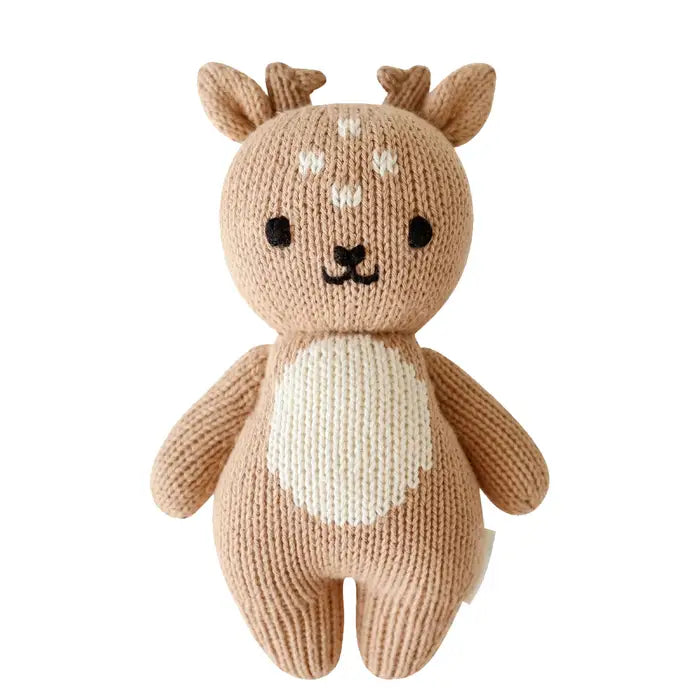 Cuddle + Kind Baby Animal Knit Doll (Fawn)