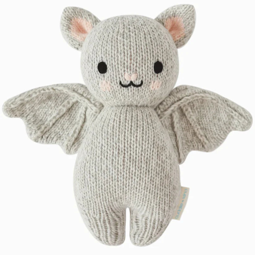 Cuddle + Kind Baby Animal Knit Doll (Grey Bat)