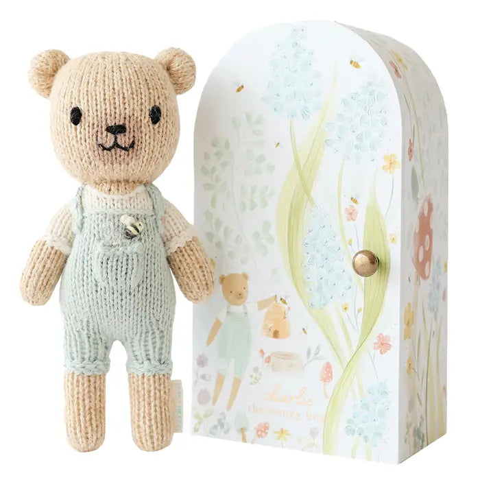 Cuddle + Kind Tiny Knit Doll (Charlie the Honey Bear)