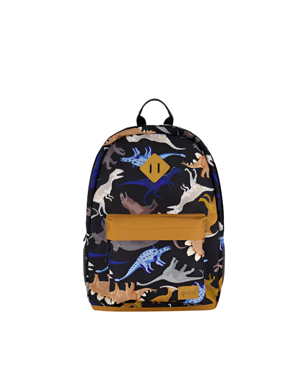 Deux par Deux Kids Backpack (Black Dinos)