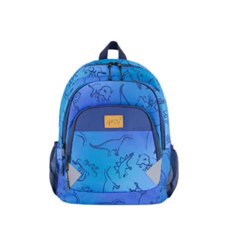 Deux par Deux Little Kids Backpack (Blue Gradient Dinos)