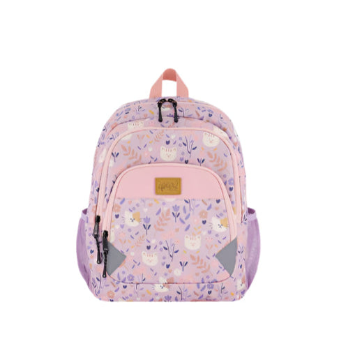 Deux par Deux Little Kids Backpack (Lilac Cats)