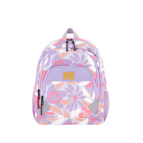 Deux par Deux Little Kids Backpack (Lilac Retro Flower)