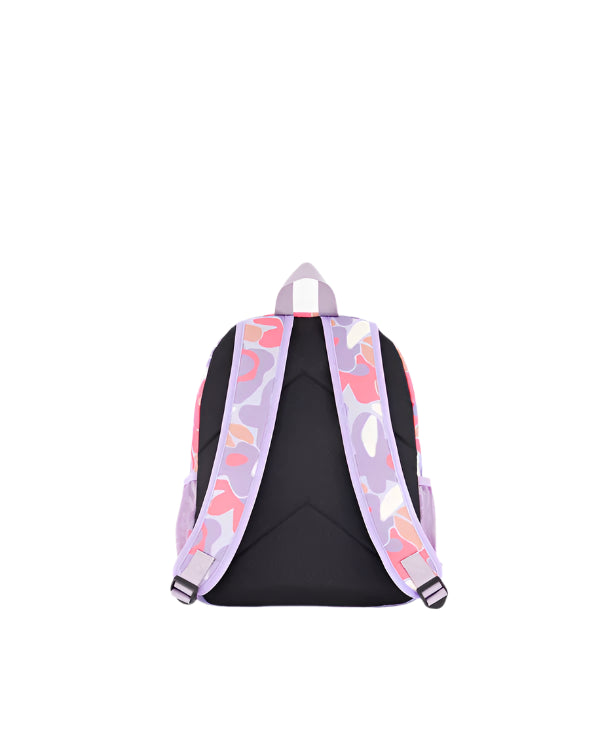 Deux par Deux Little Kids Backpack (Lilac Retro Flower)