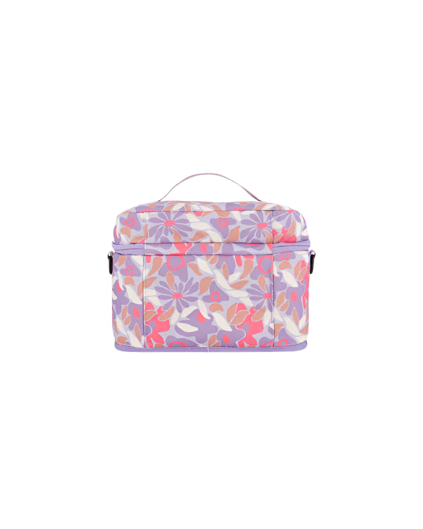 Deux par Deux Lunch Box (Lilac Retro Flower)