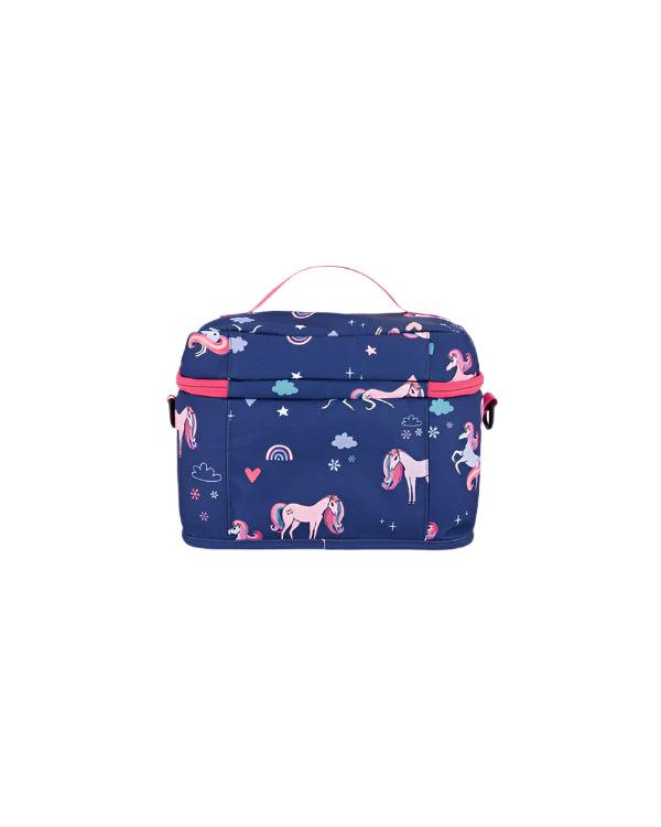 Deux par Deux Lunch Box (Navy Unicorns)
