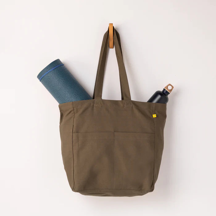 Fluf Box Tote (Dark Olive)