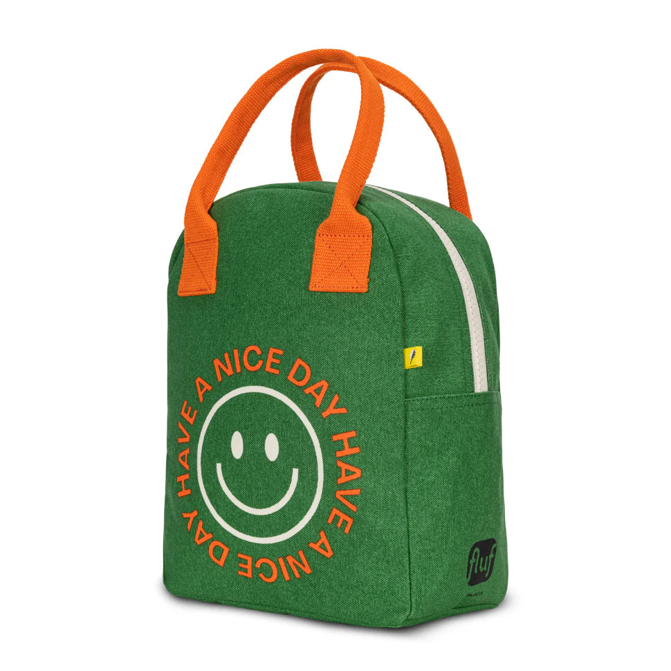 Fluf Zipper Lunch Bag (Have a Nice Day)