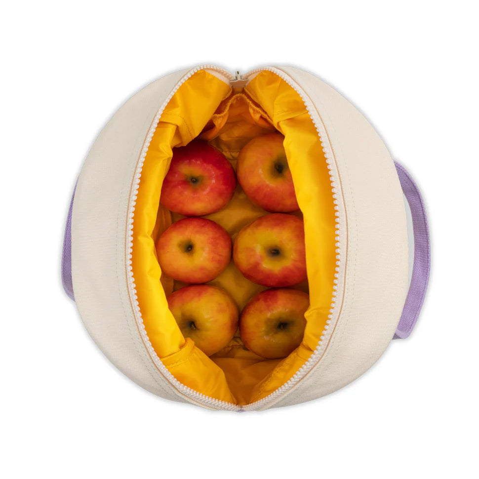 Fluf Zipper Lunch Bag (Lunch Lavender Poppy)