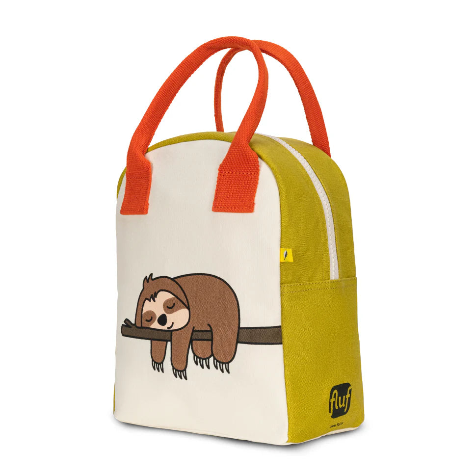 Fluf Zipper Lunch Bag (Sloth)
