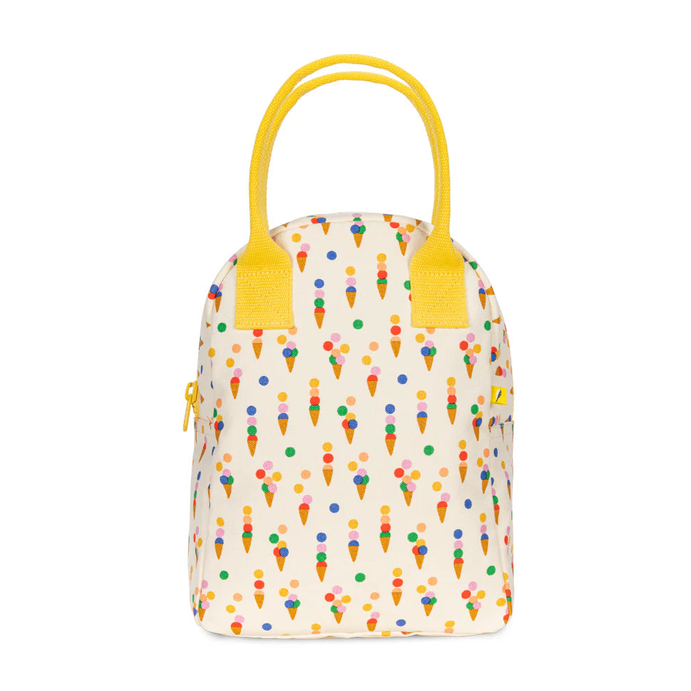 Fluf Zipper Lunch Bag (Summer Cones)
