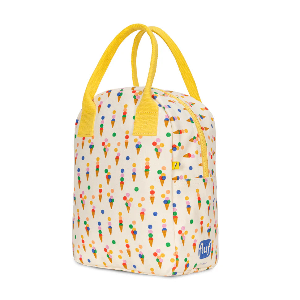 Fluf Zipper Lunch Bag (Summer Cones)